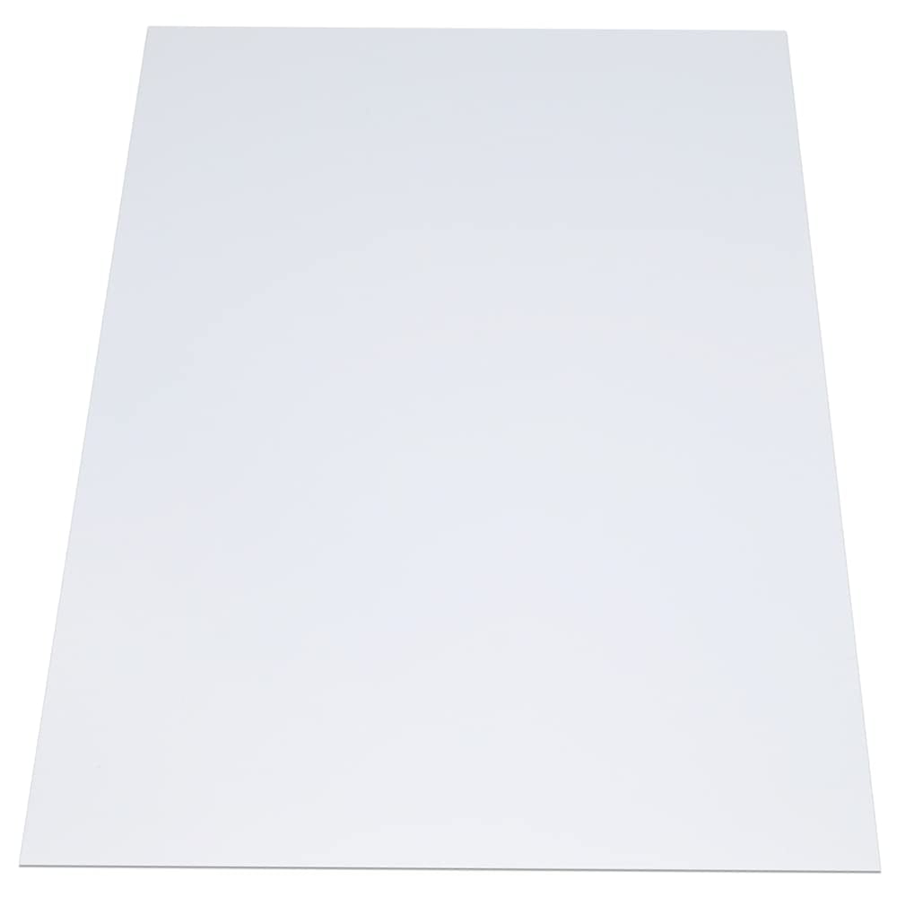 White Matte/Matte Rigid Vinyl Sheet - .020 inches (20mil) Thickness x ...