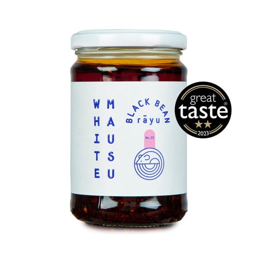 White Mausu Black Bean Rayu Chilli Oil 240g, British Import (Pack of 2)