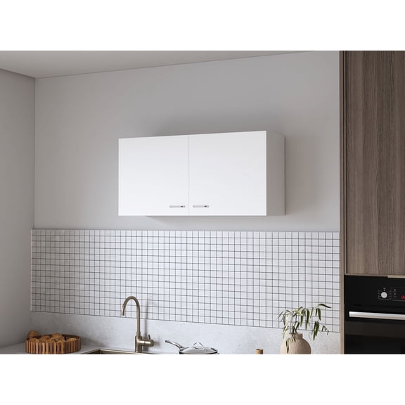 Modern Pine Wall Cabinet in Melamine for Kitchen Wall