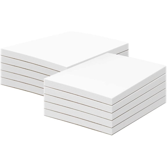 White Memo Pads, 50 Sheets Per Pad, 10 Pads Per Pack With A Chipboard On the Back (11 x 17)