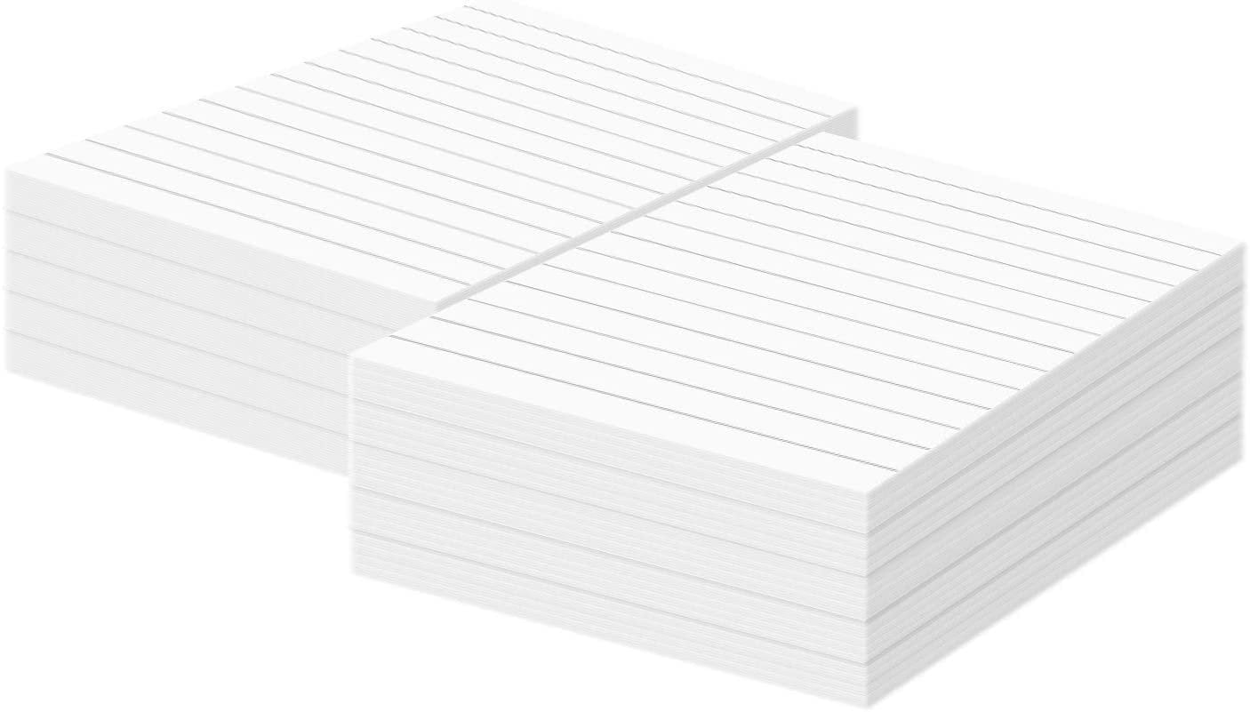 White Memo Pads with Black Lines – Great for Taking Notes, Reminders, to-do Lists Medium Weight 24lb Bond Paper | 50 Sheets per Pad, 10 Pads per Pack | 8.5 x 5.5 Inches