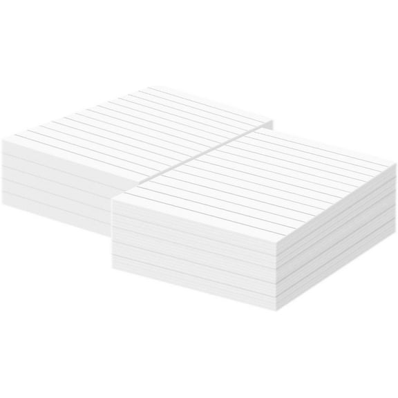 White Memo Pads with Black Lines Great for Taking Notes, Reminders, to-do Lists Medium Weight 24lb Bond Paper | 50 Sheets per Pad, 10 Pads per Pack | 8.5 x 5.5 Inches