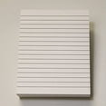 thumbnail image 1 of White Memo Pads/Notepads, With Black Ruled Lines, Size 8.5 x 11, 50 Sheets Per Pad, 5 Pads Par Pack., 1 of 2