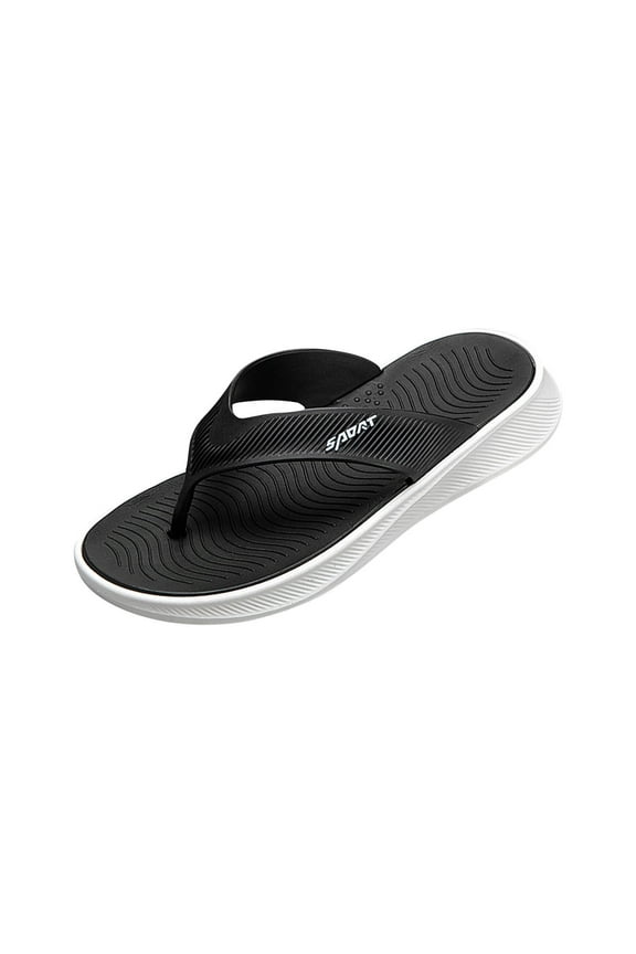 White Men'S Lightweight Slide Slippers Open-Toe Design Textured Non-Slip Outsole Soft Cushioned Interior