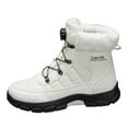 thumbnail image 1 of White Men'S Warm Snow Boots High-Top Style Comfortable For Winter Wear Trendy Design Durable And Insulated, 1 of 5