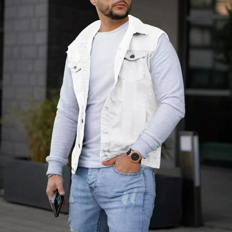 White Mens Spring And Autumn Fashion Leisure High Street