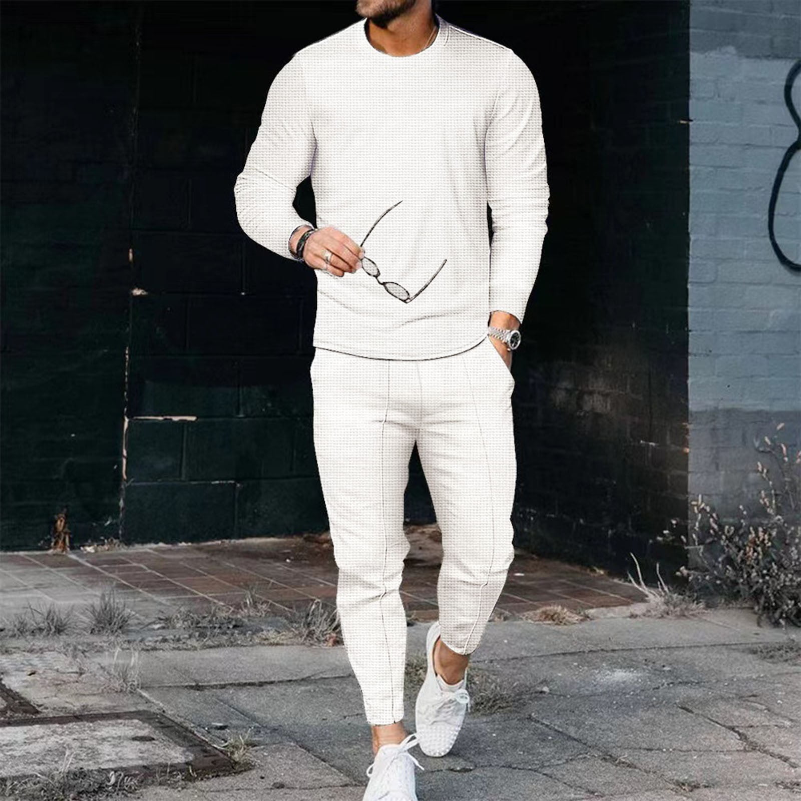 Mens white hotsell casual suit