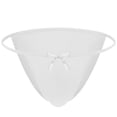 thumbnail image 1 of VONCOS White Mens Thong Underwear - Soft Stretchy Male Thong, Comfortable Low Rise G-String, One Size Fits Most,Size Free Size, 1 of 1