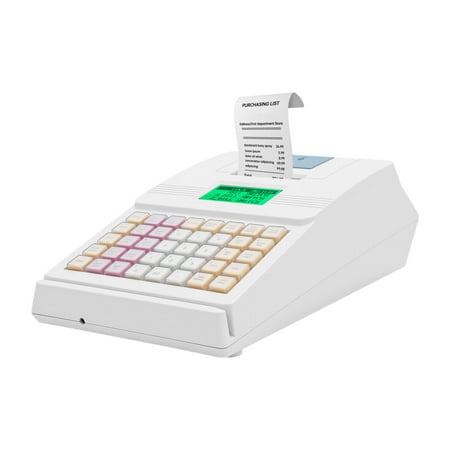 White Menu Based Control System Cash Register for Various Industries 7*11.7in 40 Buttons for Convenient Operation