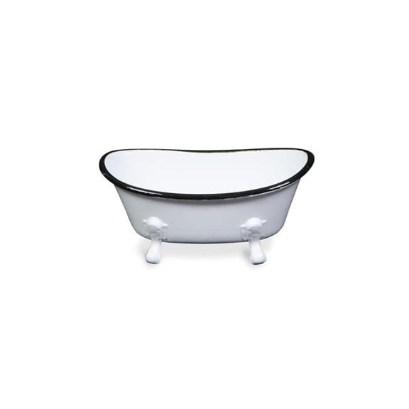 White Metal Bathtub Decor