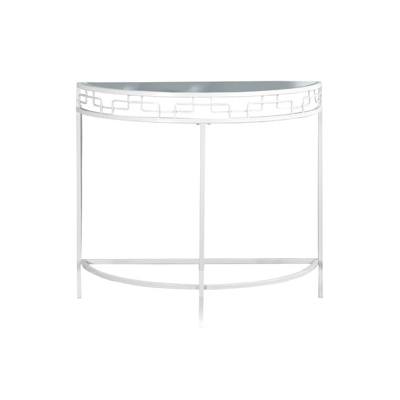 White Metal Construction | Works as Bedroom Accent | Geometric Design for Aesthetic Appeal