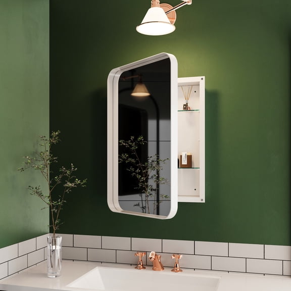 White Metal Frame with Aesthetic Appeal - Elevated Bathroom Style