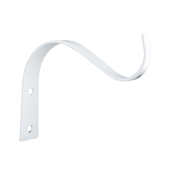 White Metal Hooks For Hanging Decorations With Dark Finish For Garden And Home Use