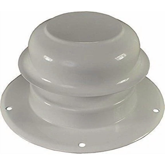 White Metal Mobile Home Plumbing Vent Cap