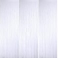 thumbnail image 1 of White Metallic Tinsel Foil Fringe Curtains 3Pack, White Backdrop Curtain 3.28ft x 8 ft Party Streamers Backdrop for Birthday/Wedding/Graduation/Halloween Easter Party, 1 of 7