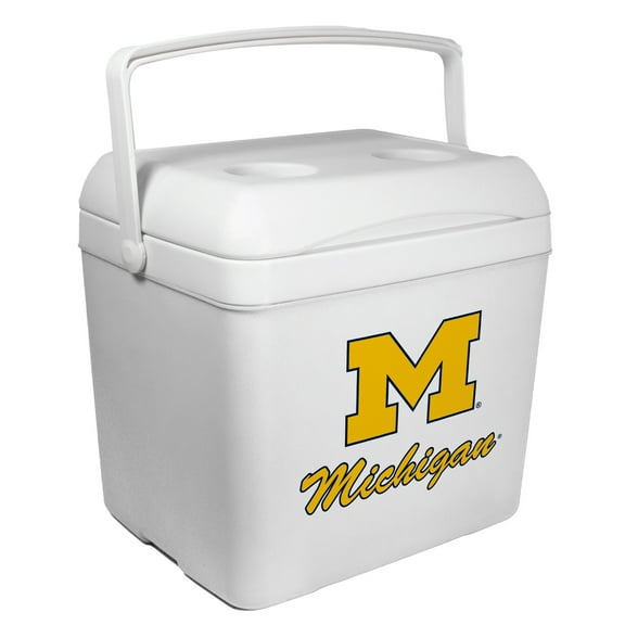 White Michigan Wolverines 24-Can Tailgate Cooler