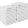 thumbnail image 1 of White Microfiber Cleaning Cloth 24PK, Absorbent Cleaning Rags for Housekeeping, Lint Free, Scratch Free Wash Cloths, Microfiber Towels, Dish Towels White, Bar Rags, 11.5"x 11.5", 1 of 14