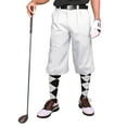 thumbnail image 1 of White Microfiber Golf Knickers ( Plus Fours) for Men - 24", 1 of 3