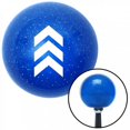 thumbnail image 1 of White Military Arrows Up Blue Metal Flake Shift Knob with M16 x 1.5 Insert Shifter, 1 of 1
