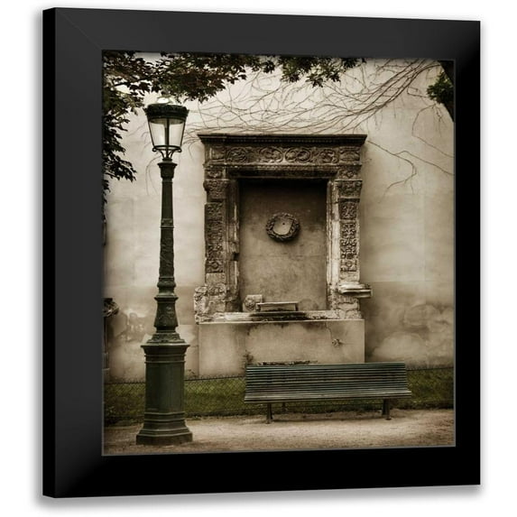 White, Milla 12x14 Black Modern Framed Museum Art Print Titled - Among the Ruins