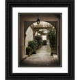 thumbnail image 1 of White, Milla 26x32 Black Ornate Wood Framed with Double Matting Museum Art Print Titled - Through the Arches, 1 of 4