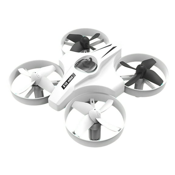 White Mini 360° Colorful Light Quadcopter, Fixed Height Drone, Remote Control Aircraft Toy, 6-Min Flight, For Kids And Beginners, 3.1X3.1X1.4In 0.66Lb