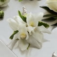 thumbnail image 1 of White Mini Cymbidium Boutonniere, 1 of 1