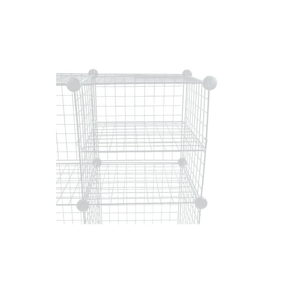 White Mini Grid Add-In Shelf  14x14