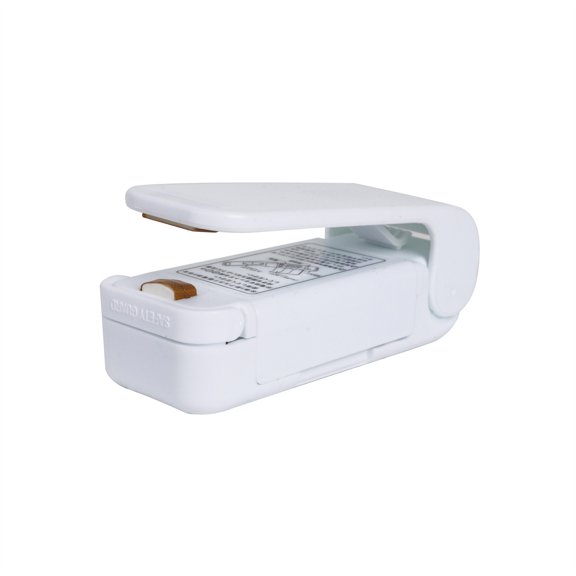 White Mini Handheld Heat Sealing Machine For Food & Bags, Home Use - Handheld Heat Sealer, Heat Seals Quickly, Compact & Small, Easy Operation, Portable - Home Kitchen,