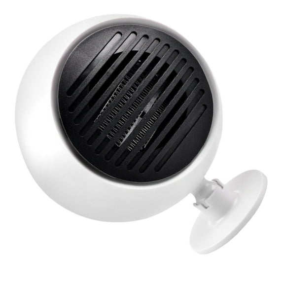 White Mini Heater Portable USB Fan Car Defroster inside The