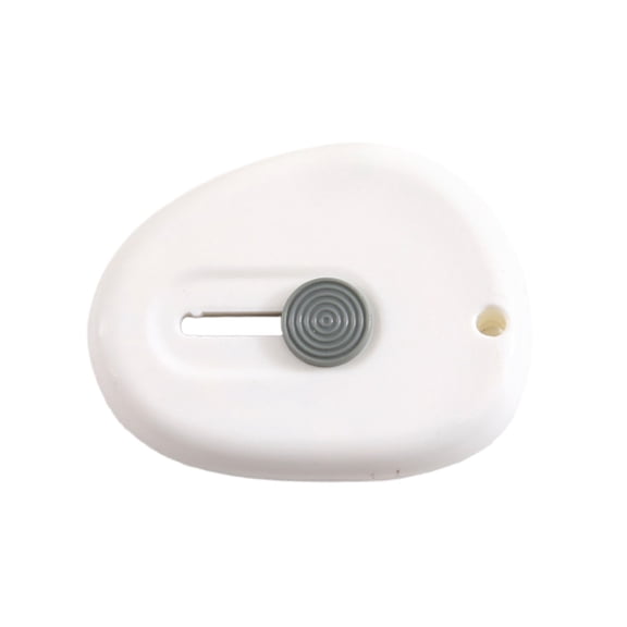 White Mini Retractable Craft Knife With Safety Lock, Portable Utility Knife For Cutting
