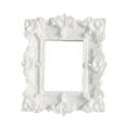 thumbnail image 1 of White Mini Rococo Picture Frame Small Glossy Resin Baroque Wall and Tabletop Decor for Home Party and Gifting, 1 of 4