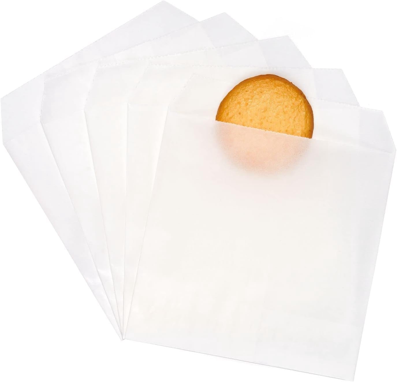 White Mini Square Glassine Paper Bags Envelope 3x3 in, 100 Count ...