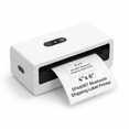 No Label Packing White-Mini USB+BT Thermal Label Printer for 4x6 Shipping Labels ...
