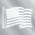 thumbnail image 1 of White Mini Waving American Flag Front Static Cling, 1 of 2