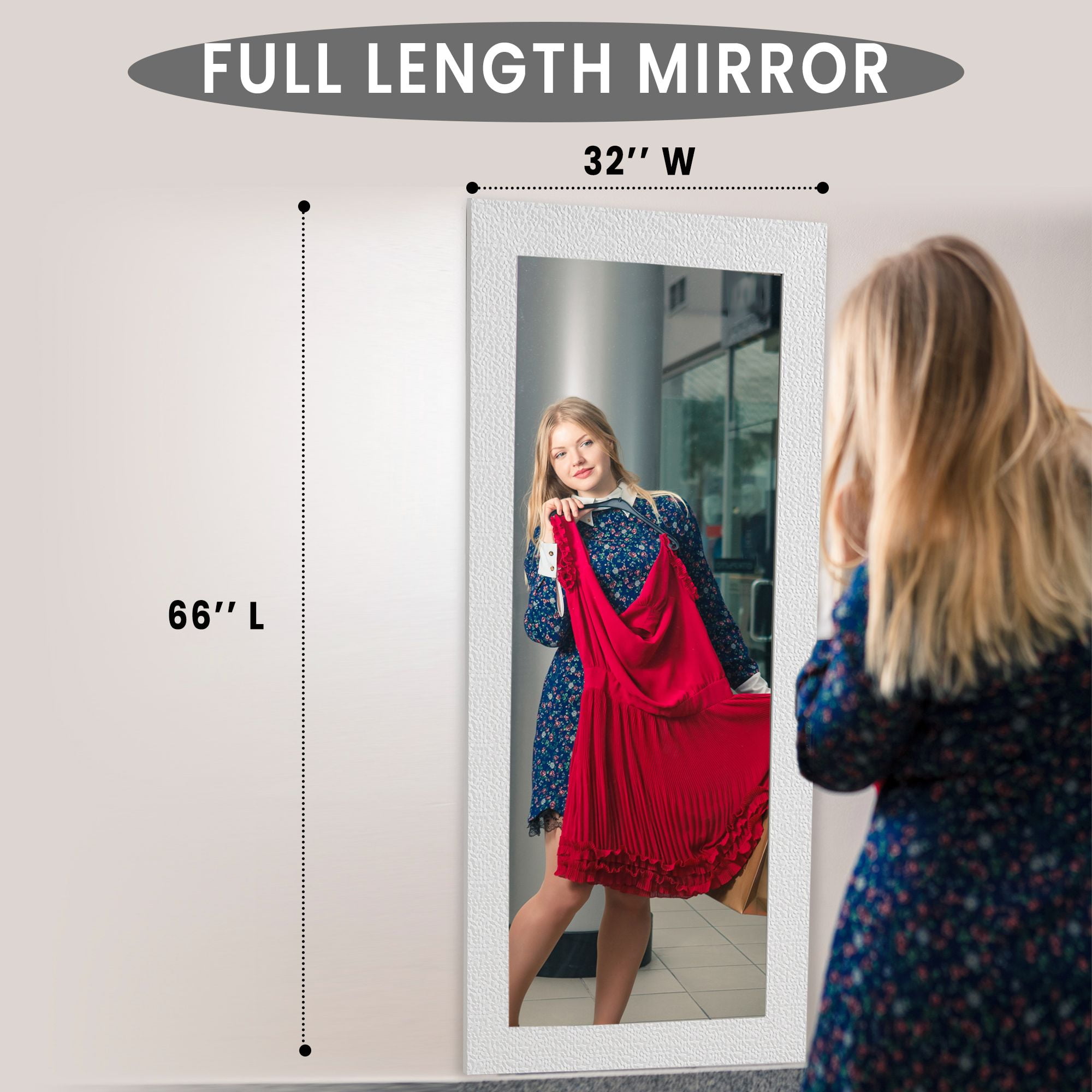 White Mirror Full Length White Full Length Mirror White Floor Mirror