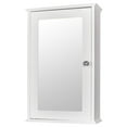 White Mirrored Bathroom Medicine Wall Mount Bathroom Storage