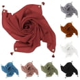 thumbnail image 1 of White Modal Hijab Turban Muslim Hijab Cap Chiffon Islamic Muslim Under Hijab Cap Inner Under Scarf Hat Turban with Tie Back Closure One Size, 1 of 4