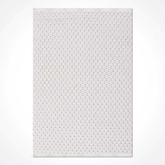 White Modern Polyester Area Rugs for Living Room Jacquard Textured Modern Rugs Soft Geometric Rug for Bedroom Mid Century Washable Rug Non-Slip Bohemian Carpet Perfect for Dining Room Office Beige