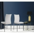 thumbnail image 1 of White Modern Side Dining Chair Set of 2 Pieces, 1 of 4