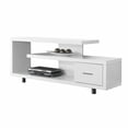 thumbnail image 1 of White Modern TV Stand - Fits up to 60-inch Flat Screen TV, 1 of 2