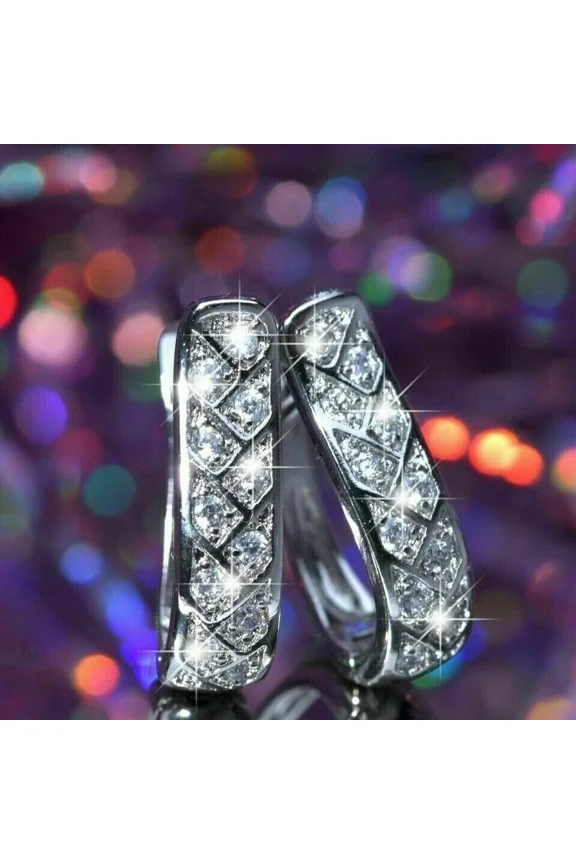 White Moissanite Eternity 5 Ct Round Cut Tennis Bracelet 14K Rose Gold Plated