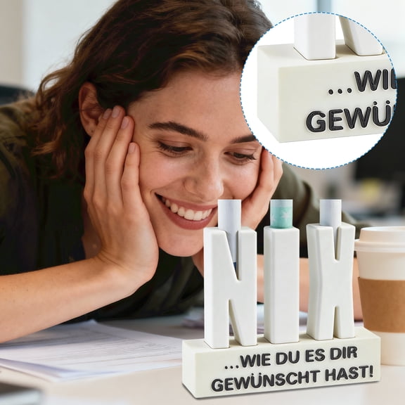 White Money Hole Desktop Souvenir Ornament Decor - Minimalist Creative Money-Themed Festive Gift Decoration - For Home Office Desk Display & Gifting