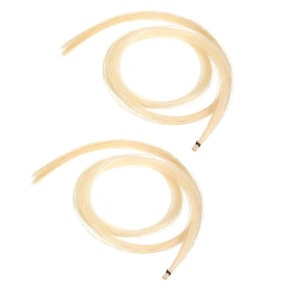 White Mongolian Horse Stallion Violin Viola Cello Bow Parts 30'' 2 Hank