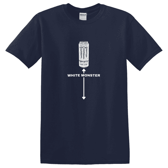 White Monster Friends Character Inspired Graphic T-Shirt