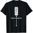 thumbnail image 1 of White Monster Funny Joke Man Friends T-Shirt, 1 of 2