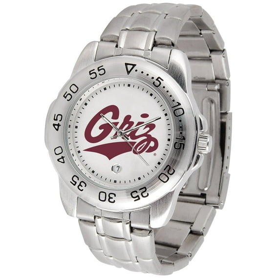 White Montana Grizzlies Sport Steel Watch