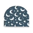 thumbnail image 1 of White Moon and Stars Thick U Shape Acrylic Napkin Holder Non Slip Space Saving for Kitchen, 1 of 9