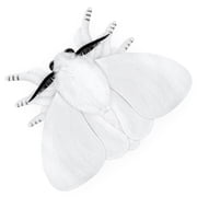 White Moth Plush Toy, Simulated Moth Stuffed Animal, Cute Moth Gift-White 10"