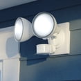 thumbnail image 1 of White Motion Sensor Dusk to Dawn Outdoor Security Flood Light - 240 Degree Range - 85 Ft, 1 of 14